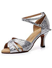 zapatos de baile latino color plata