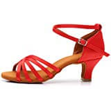 zapatos de baile latino color rojo